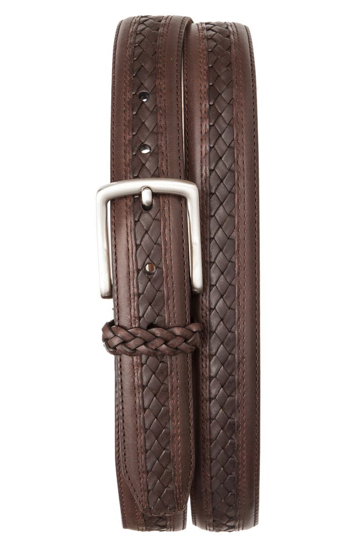 Tommy Bahama Braided Inlay Leather Belt | Nordstrom