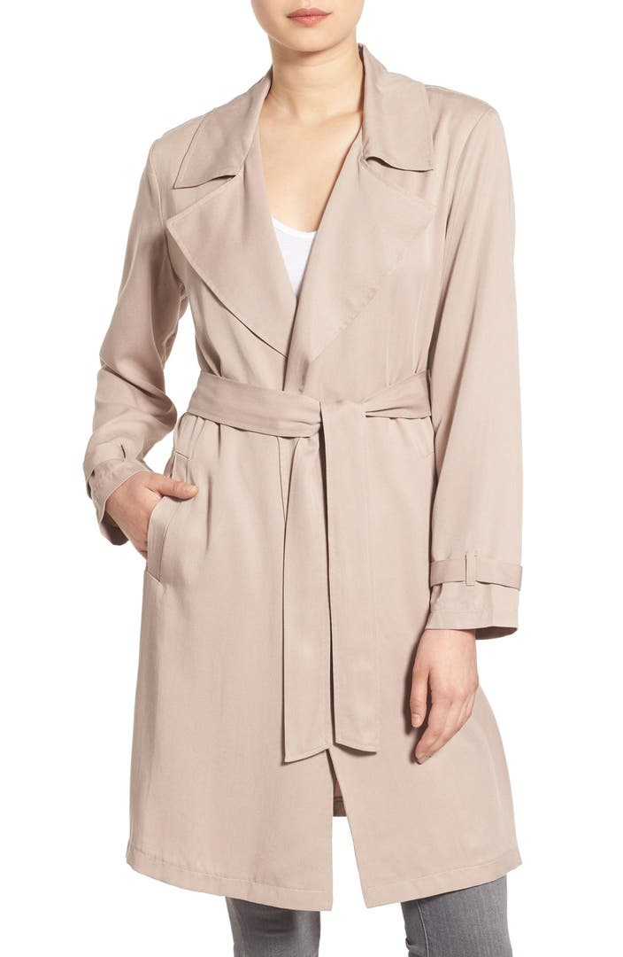 cupcakes and cashmere 'Adams' Drape Trench Coat | Nordstrom