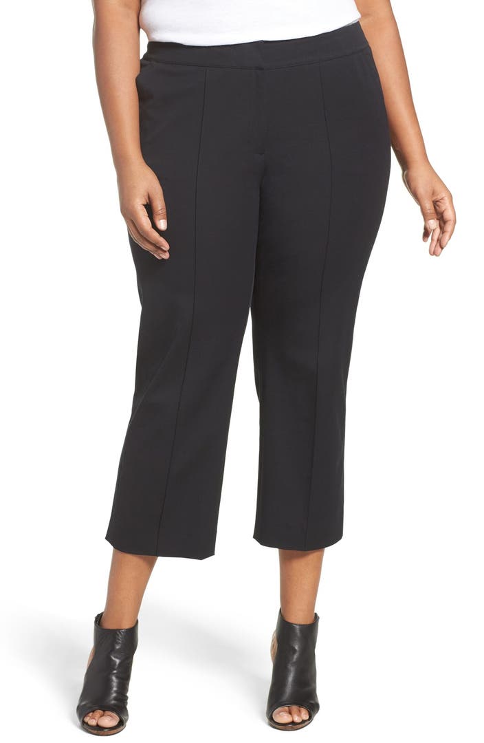 Sejour Wide Leg Crop Pants (Plus Size) | Nordstrom