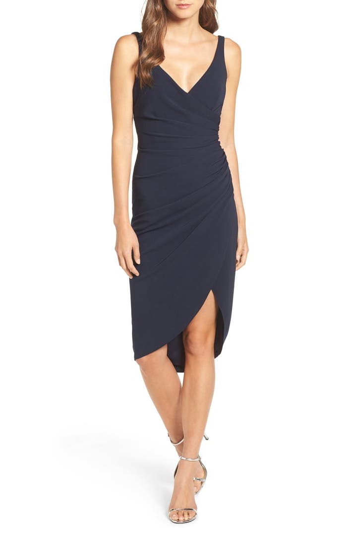 Katie May Wrap Front Crepe Dress | Nordstrom