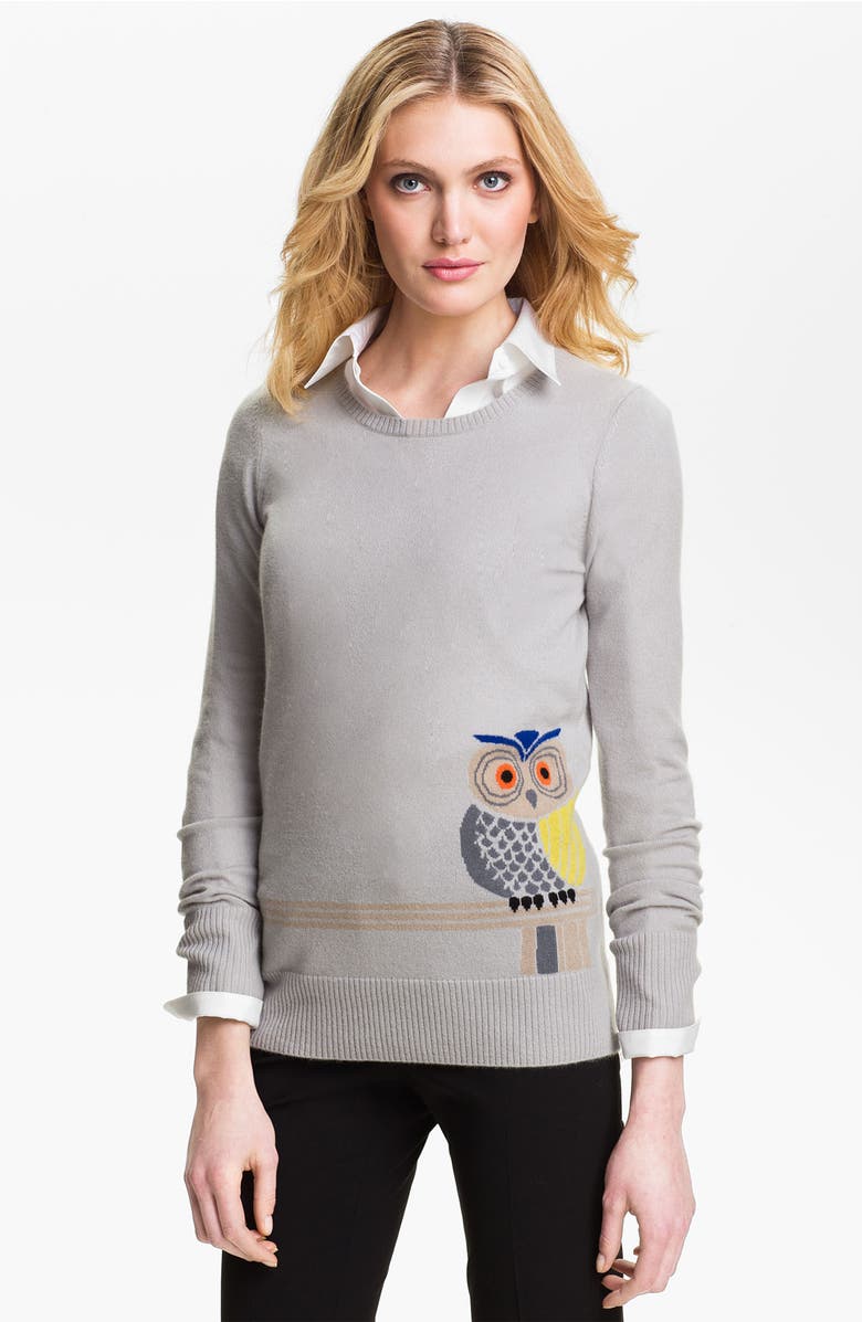 Christopher Fischer Owl Intarsia Cashmere Sweater | Nordstrom