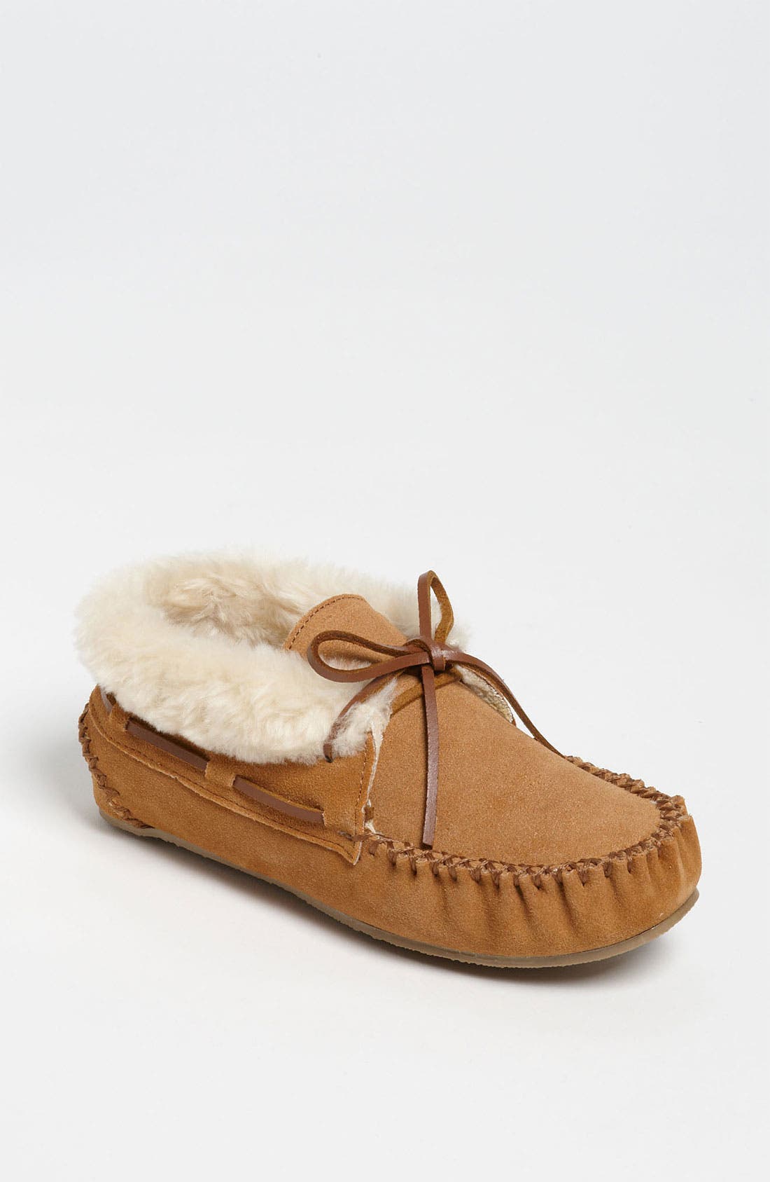 ankle moccasins with fur
