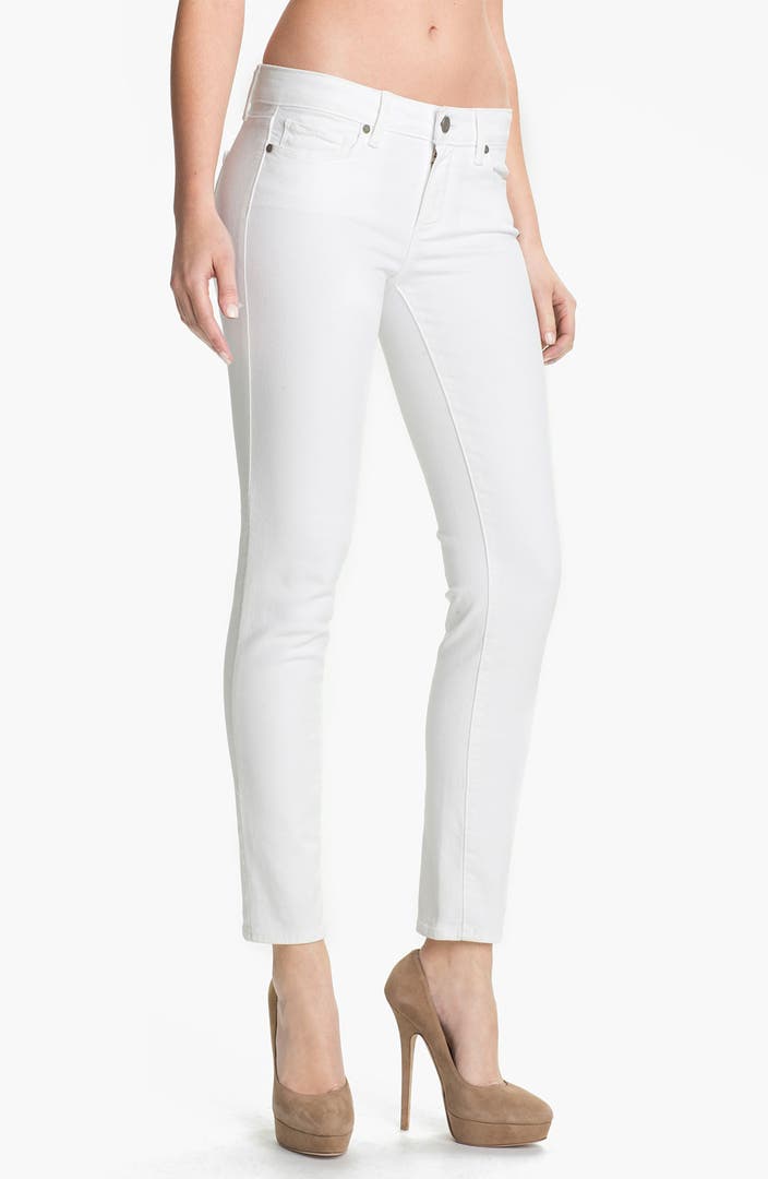 PAIGE 'Skyline' Ankle Peg Skinny Jeans (Optic White) | Nordstrom
