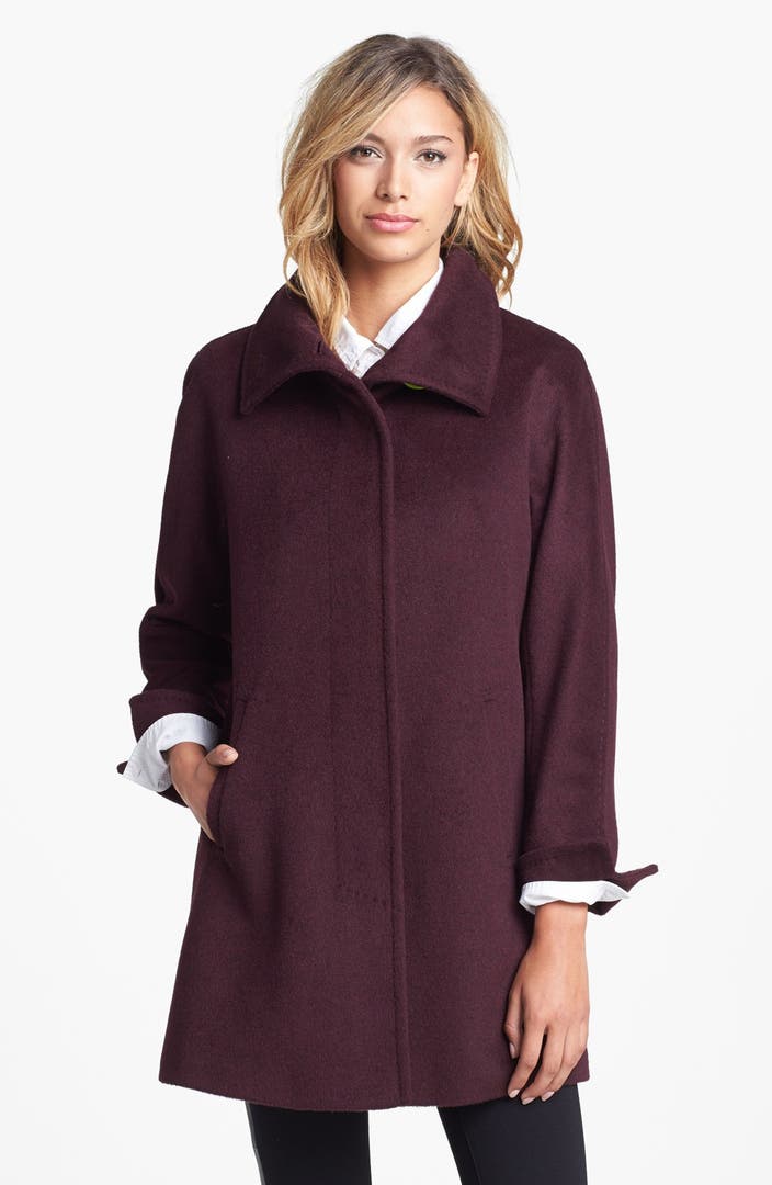 Ellen Tracy Wool Blend A-Line Coat (Nordstrom Exclusive) (Regular ...