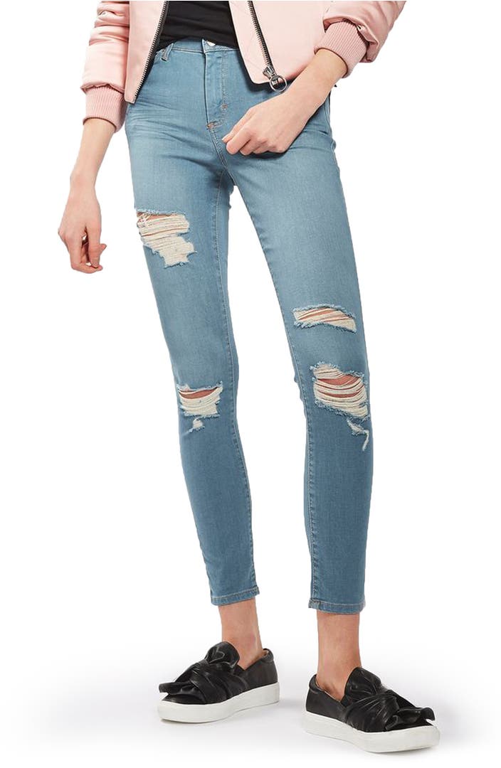 Topshop Leigh Super Ripped Skinny Jeans | Nordstrom