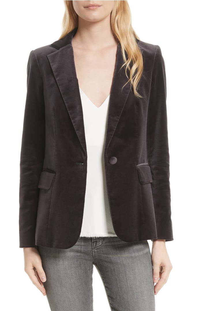 FRAME Stretch Velvet Blazer | Nordstrom