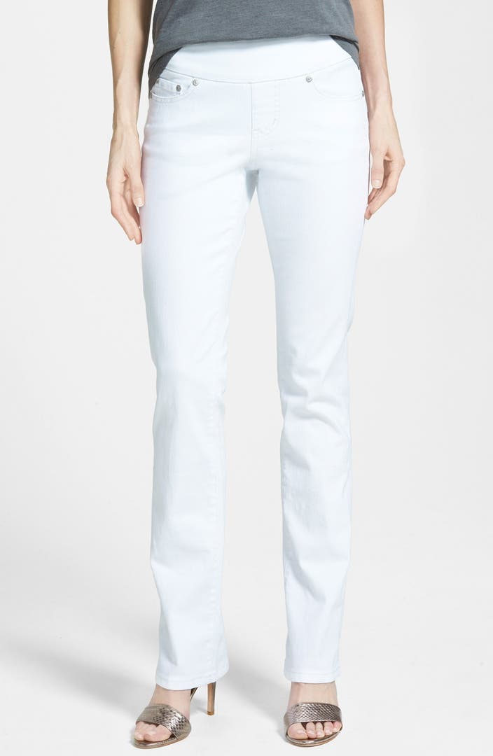 Jag Jeans 'Paley' Pull-On Stretch Bootcut Jeans (White) (Petite ...
