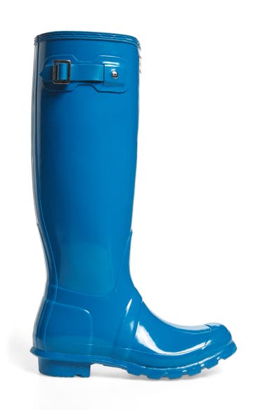 HUNTER Original High Gloss Boot in Blue | ModeSens