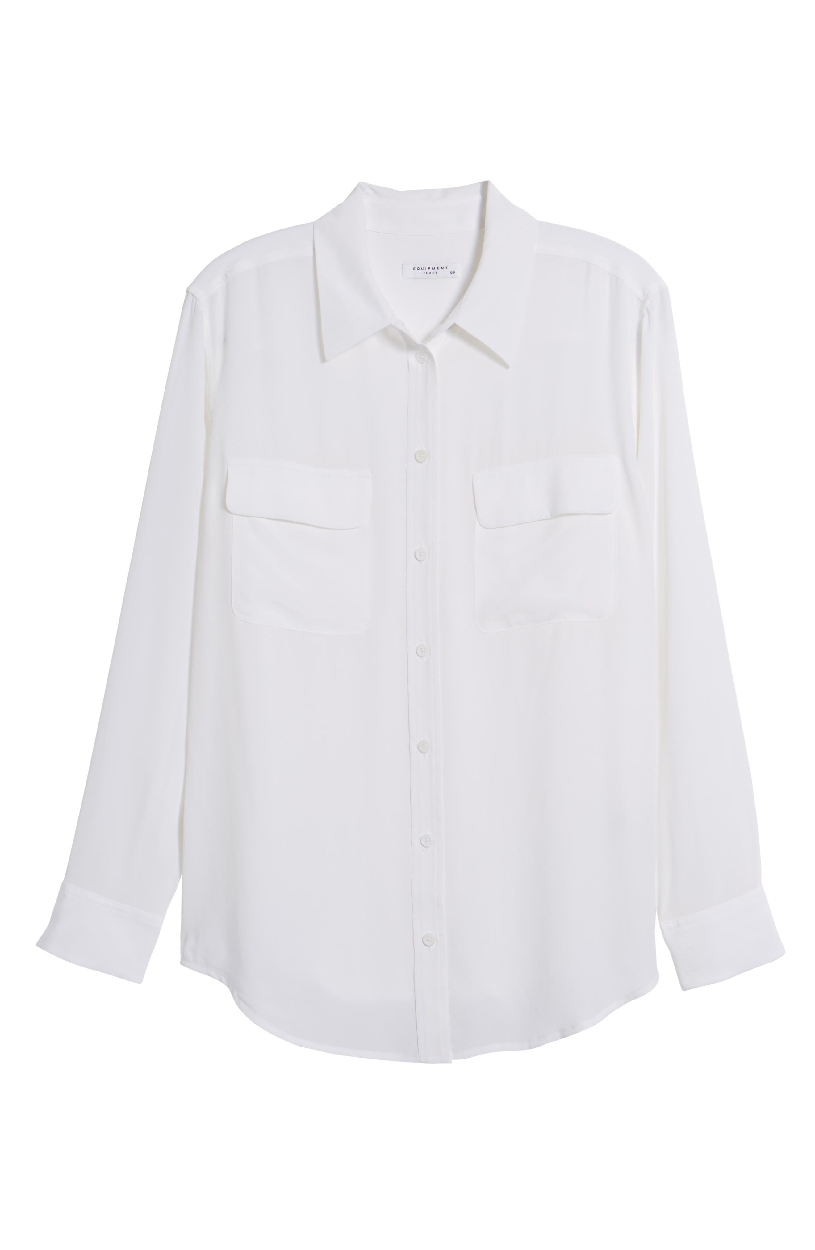 EQUIPMENT 'Signature' Silk Shirt in Bright White | ModeSens