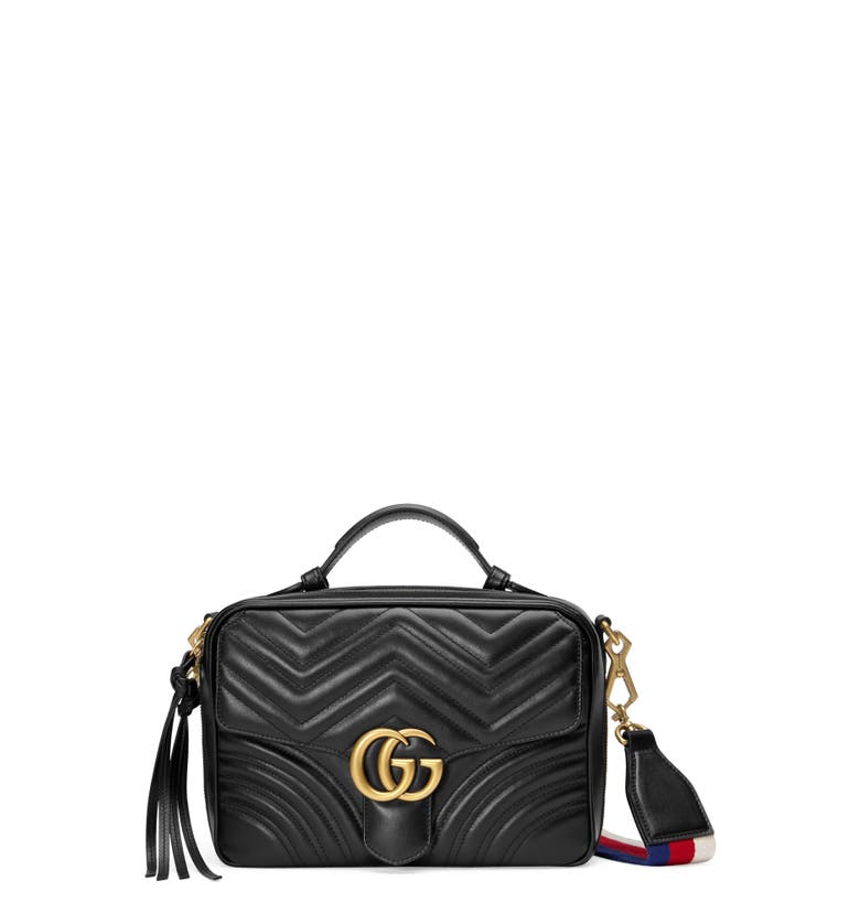 Gucci Small GG Marmont 2.0 Matelassé Leather Camera Bag with Webbed Strap | Nordstrom