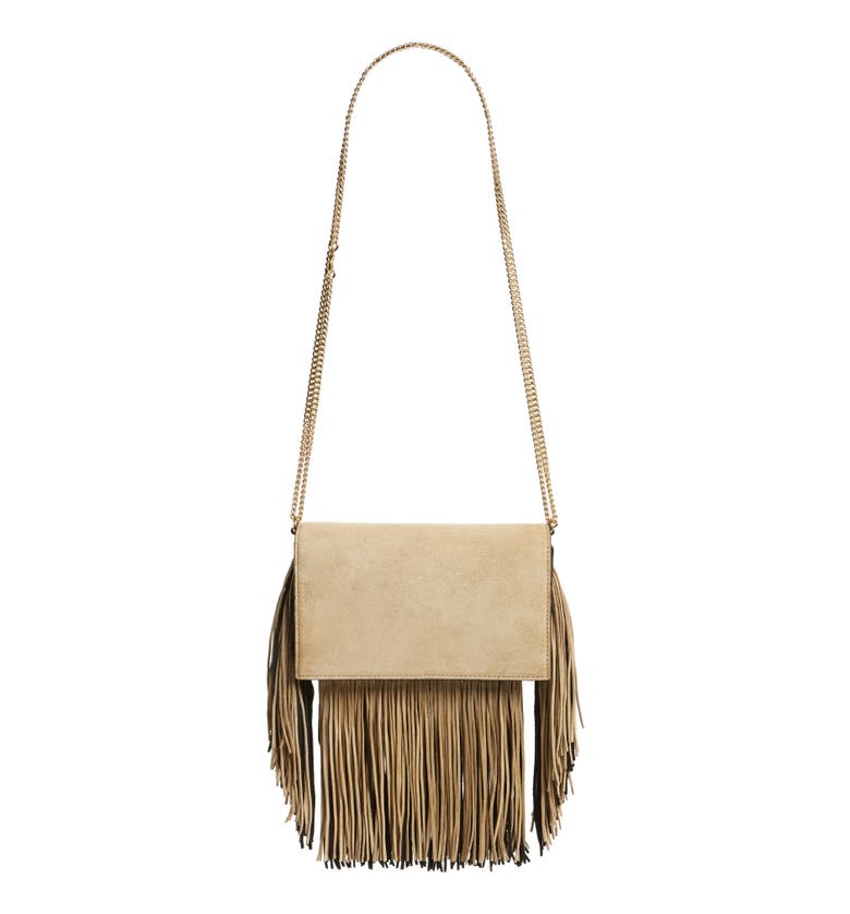 Diane von Furstenberg Fringe Soirée Suede Convertible Crossbody Bag ...