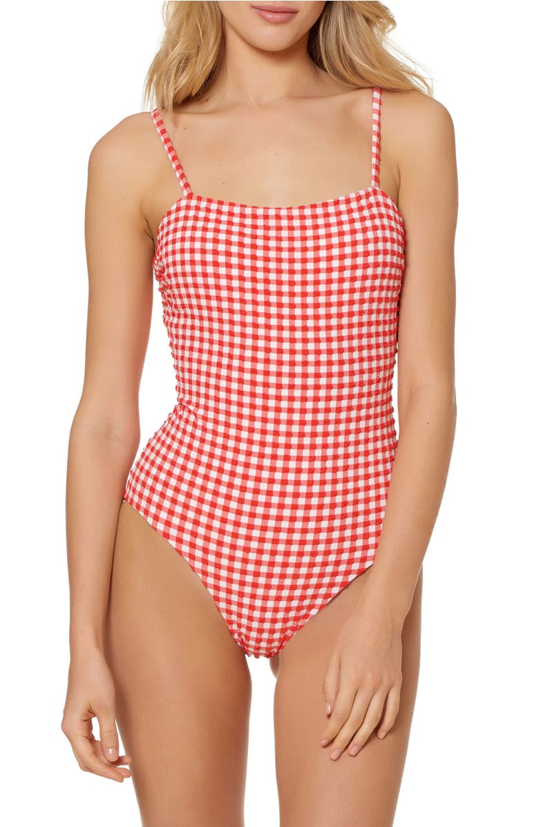Gingham One-Piece Swimsuit 