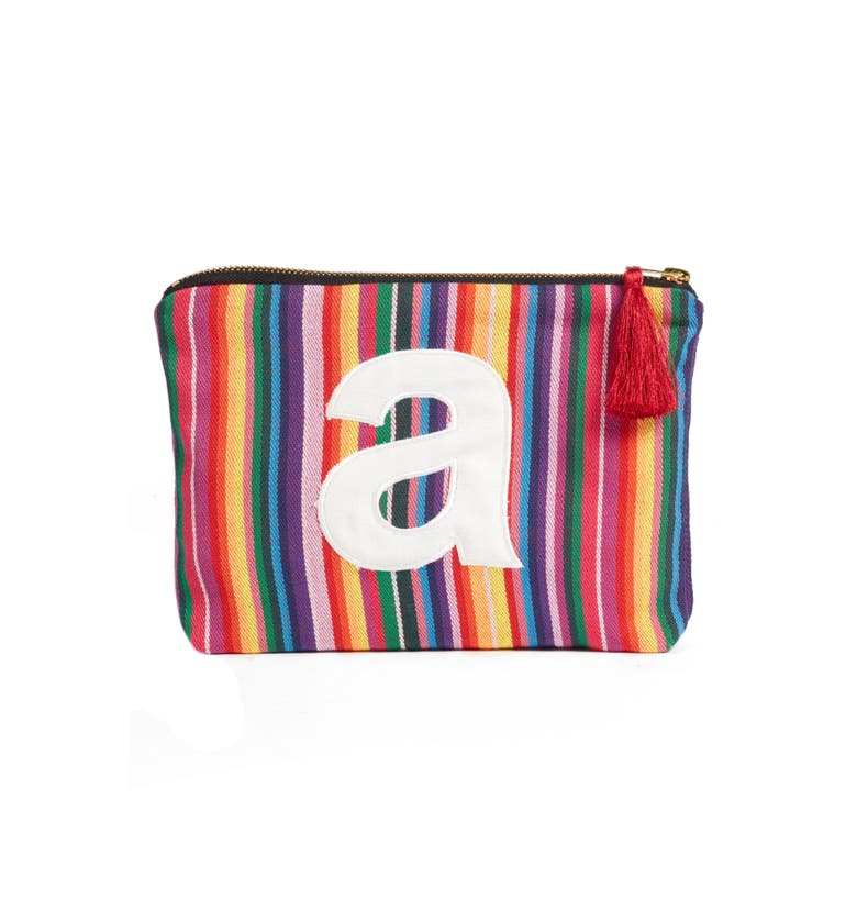 Chic Initial Zip Pouch 