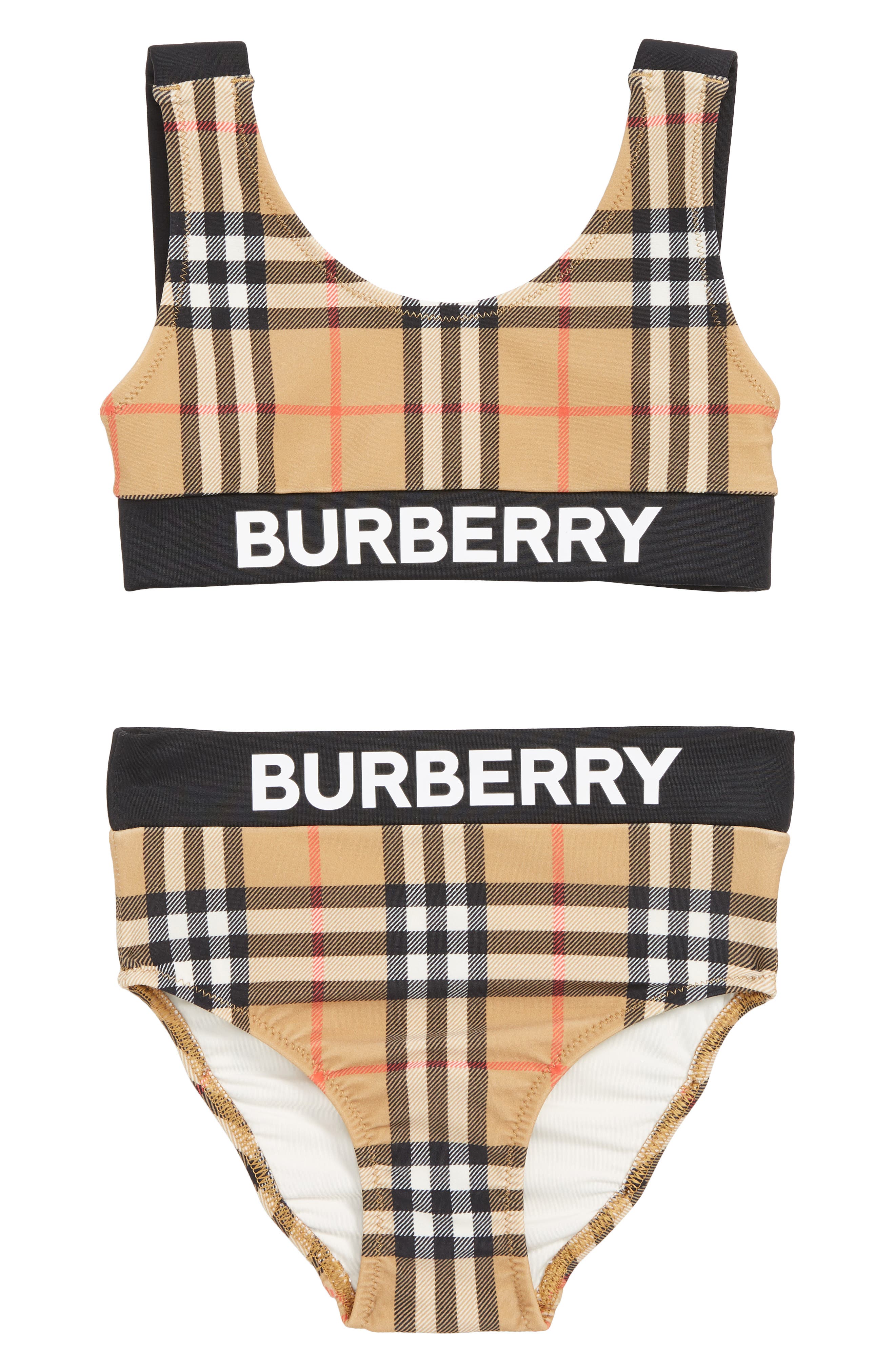 burberry swimsuit kids red