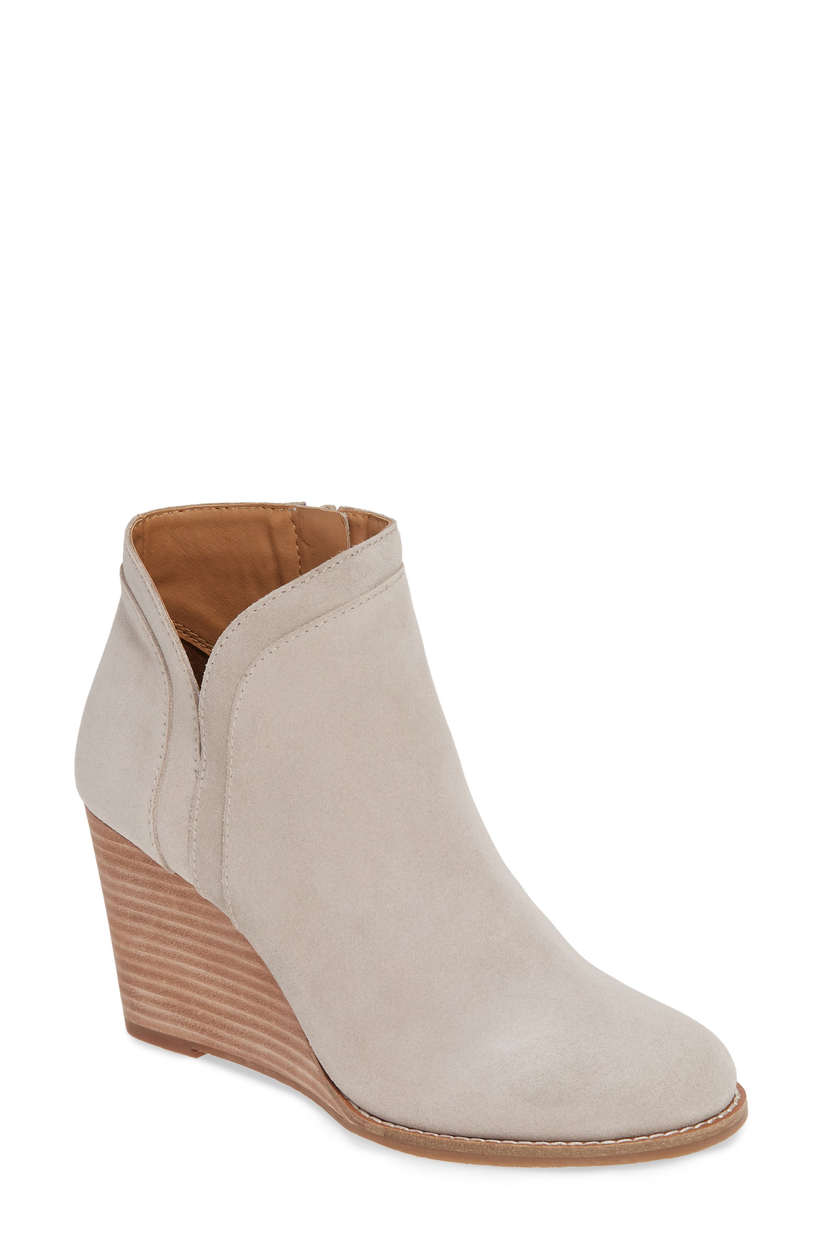 lucky brand pickla bootie grey