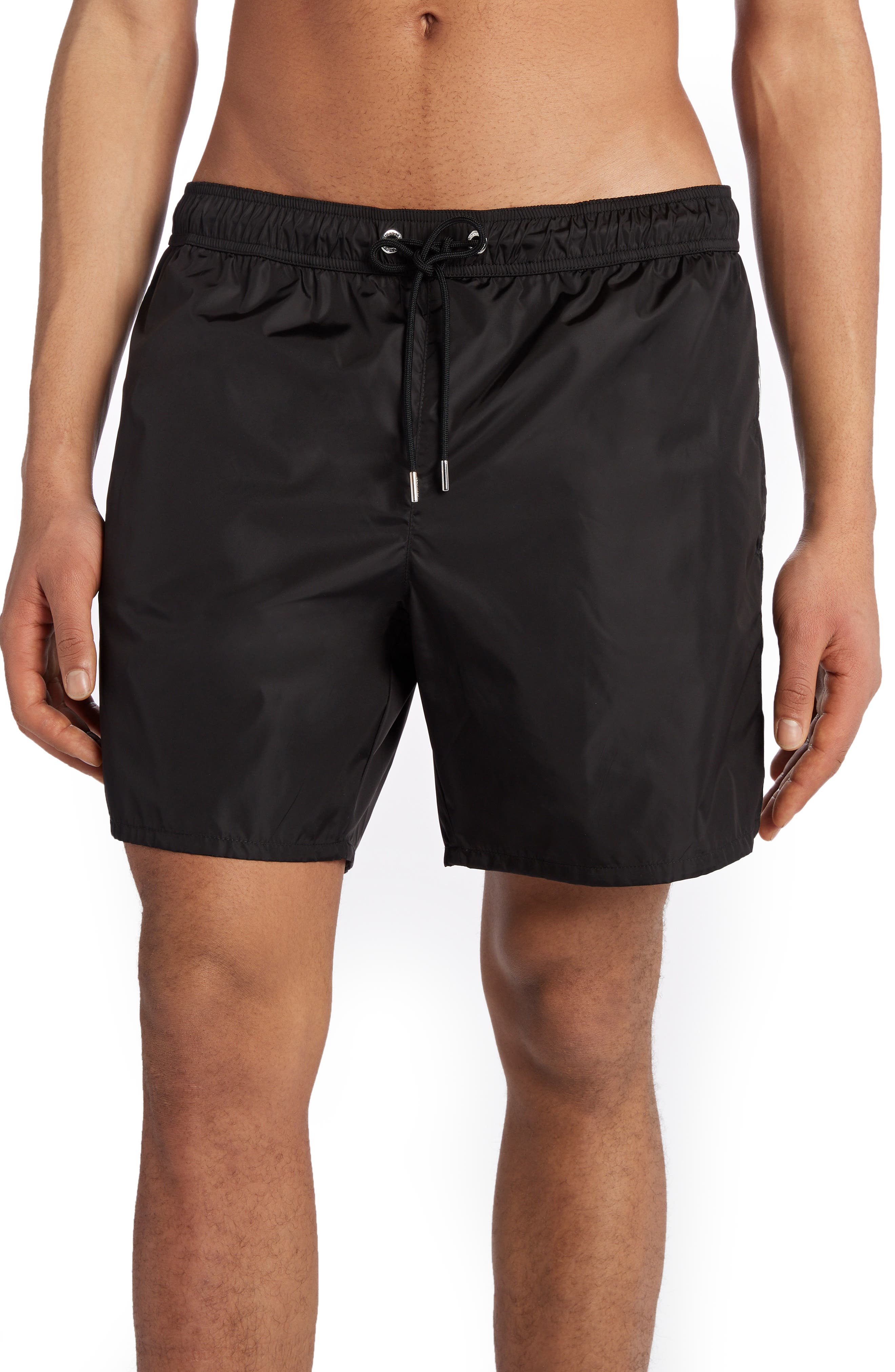 moncler swim shorts grey