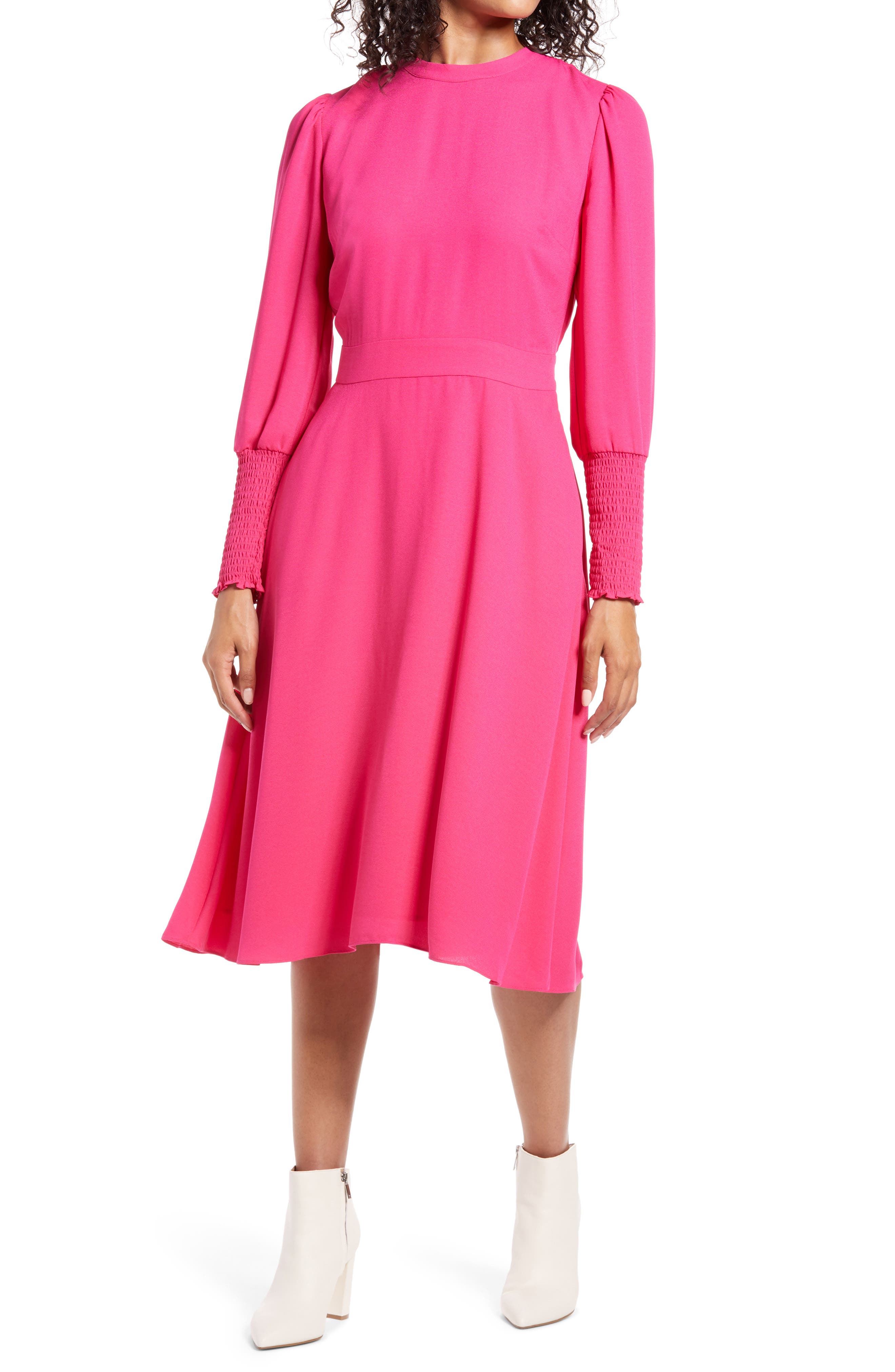 nordstrom light pink dress