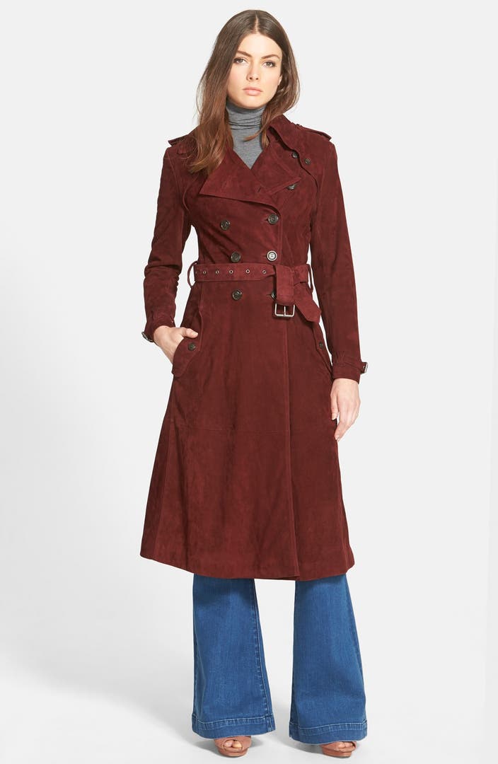 Rebecca Minkoff 'Amis' Suede Trench Coat | Nordstrom