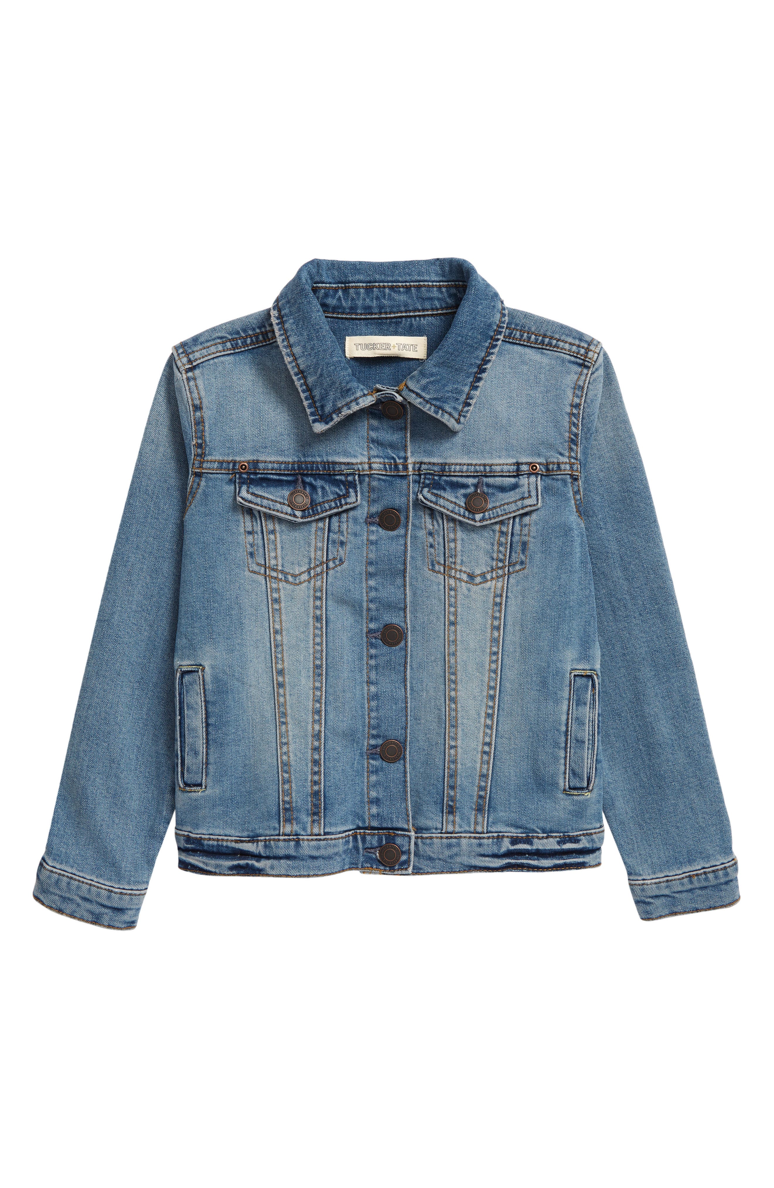 5 T Blue Baby Boys Girls Denim Jacket Kids Toddler Button Down Jeans Jacket Top Coat Outerwear 18 M