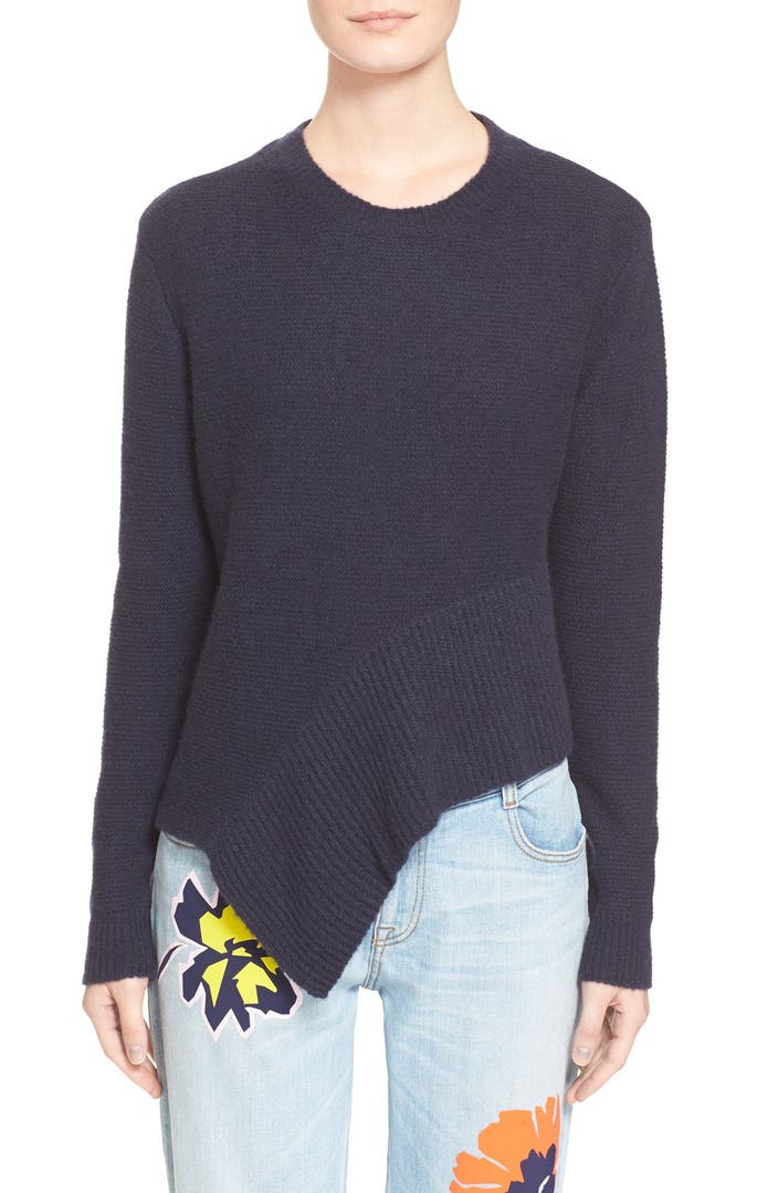 Stella McCartney Asymmetrical Cashmere & Silk Sweater | Nordstrom