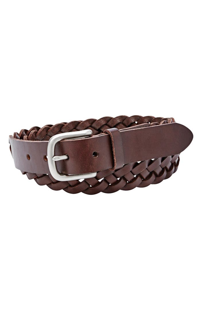 Fossil 'Mystery Braid' Leather Belt | Nordstrom