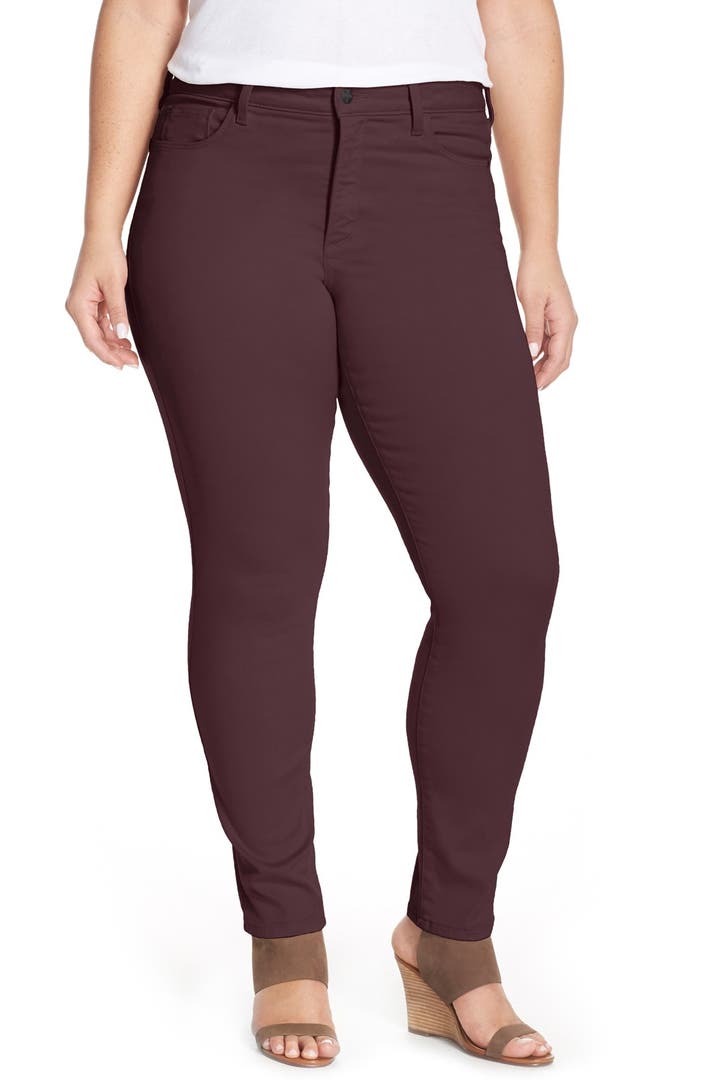 NYDJ 'Alina' Colored Stretch Skinny Jeans (Plus Size) | Nordstrom