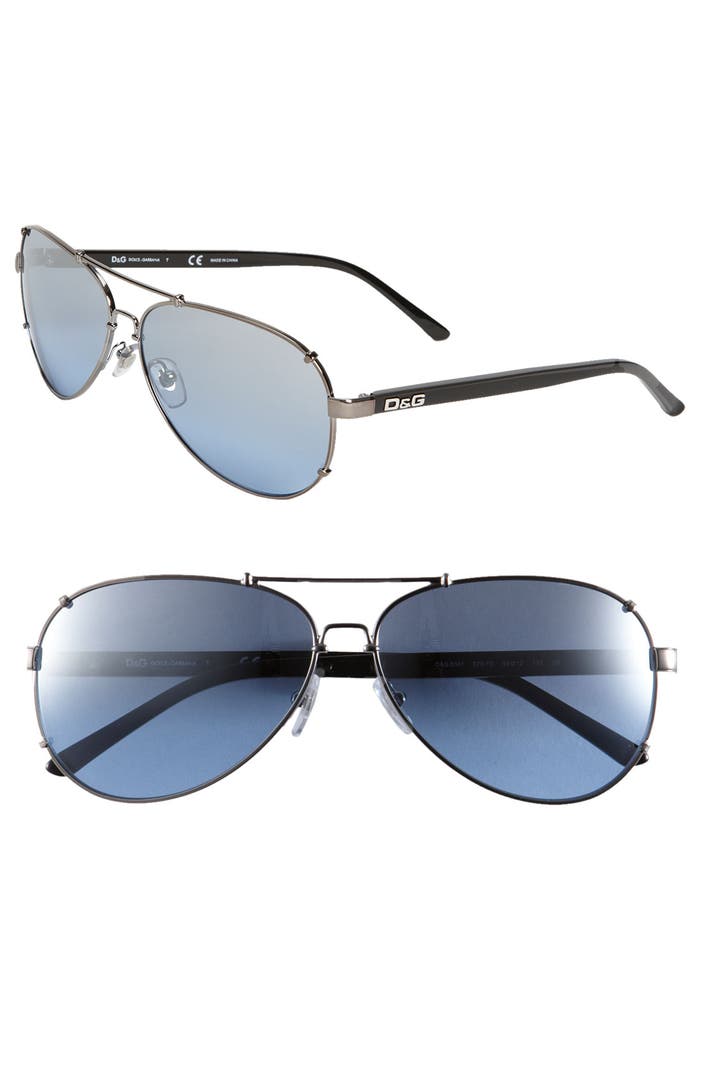 D&G Metal Aviator Sunglasses | Nordstrom
