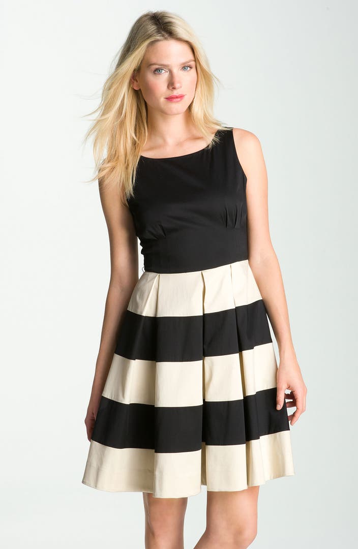 kate spade new york 'celina' pleated stripe dress (Online Exclusive ...