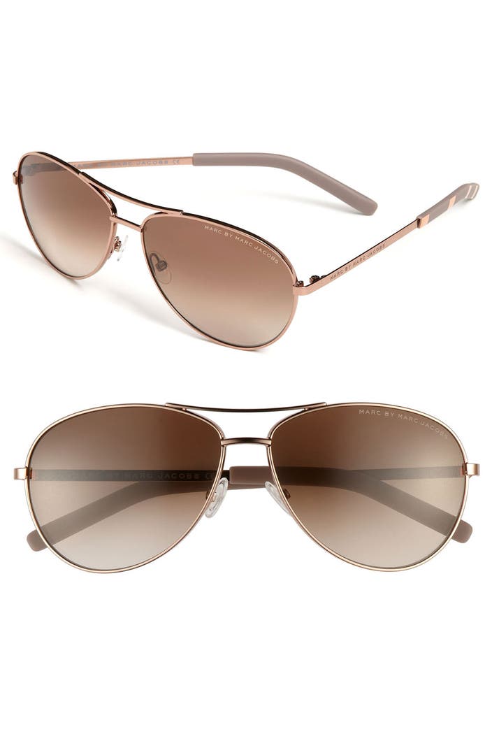 MARC BY MARC JACOBS 59mm Aviator Sunglasses | Nordstrom