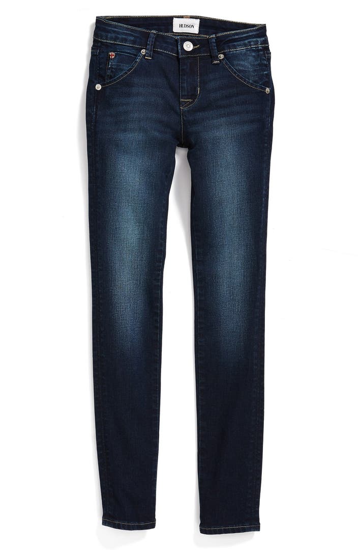 Hudson Kids 'Collin' Flap Pocket Skinny Jeans (Big Girls) | Nordstrom