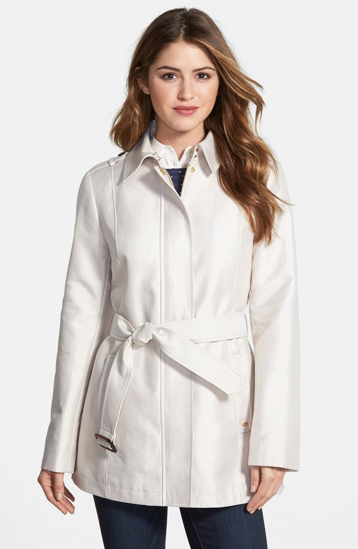 Ellen Tracy Covered Placket Trench Coat | Nordstrom