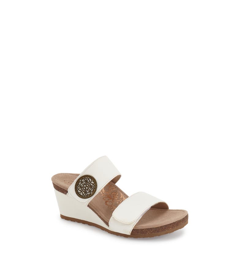 Aetrex 'Marilyn' Leather Wedge Sandal (Women) | Nordstrom