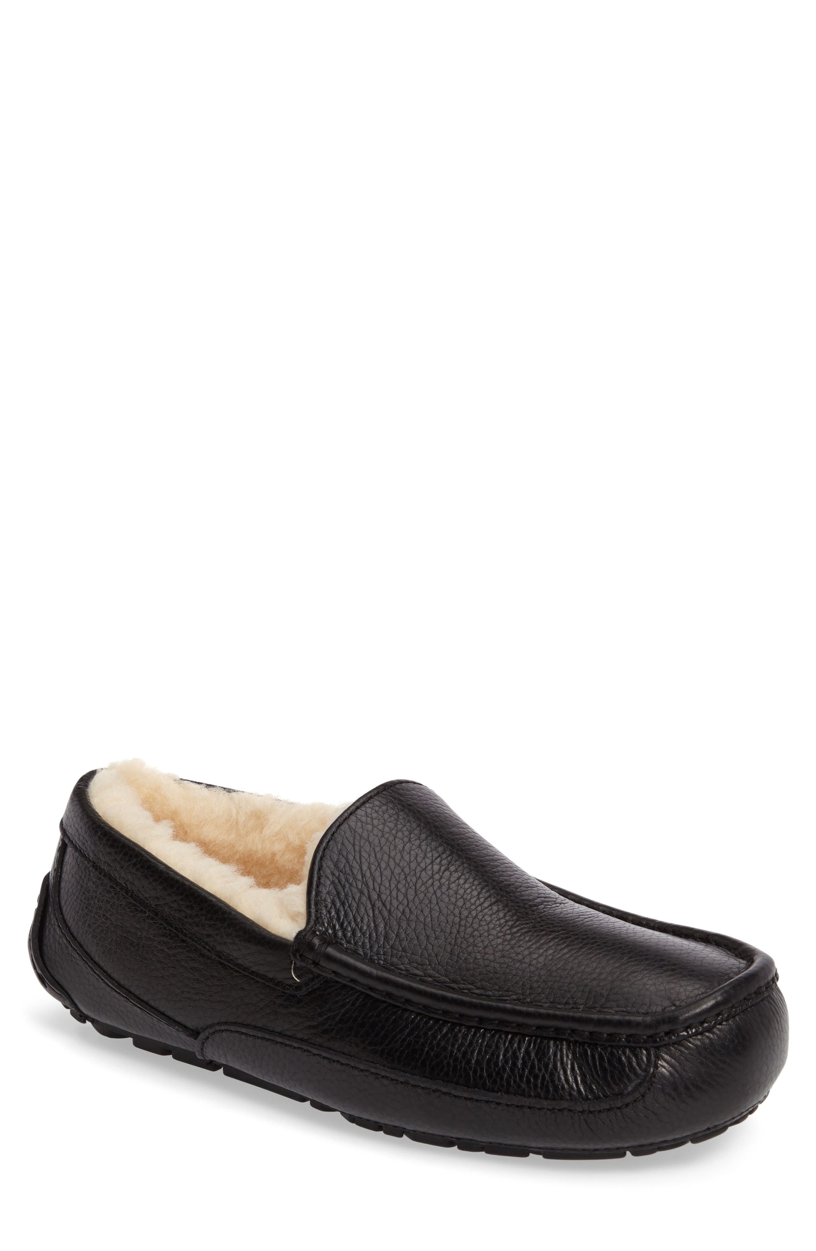 mens leather slippers nordstrom