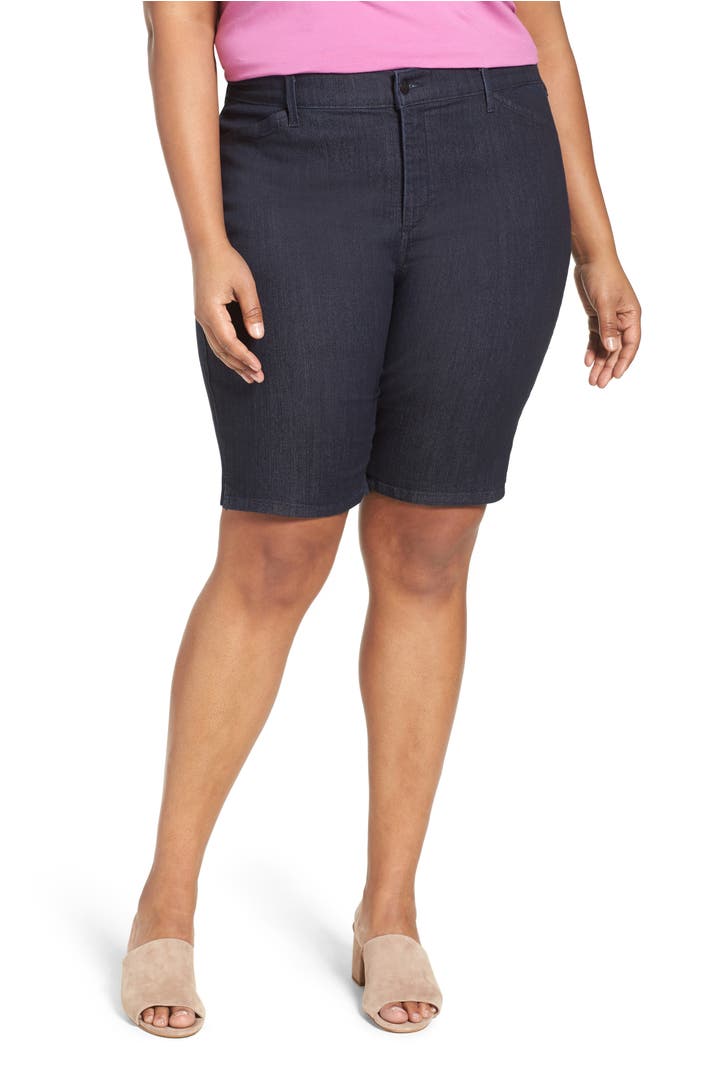 NYDJ Christy Stretch Denim Bermuda Shorts (Plus Size) | Nordstrom