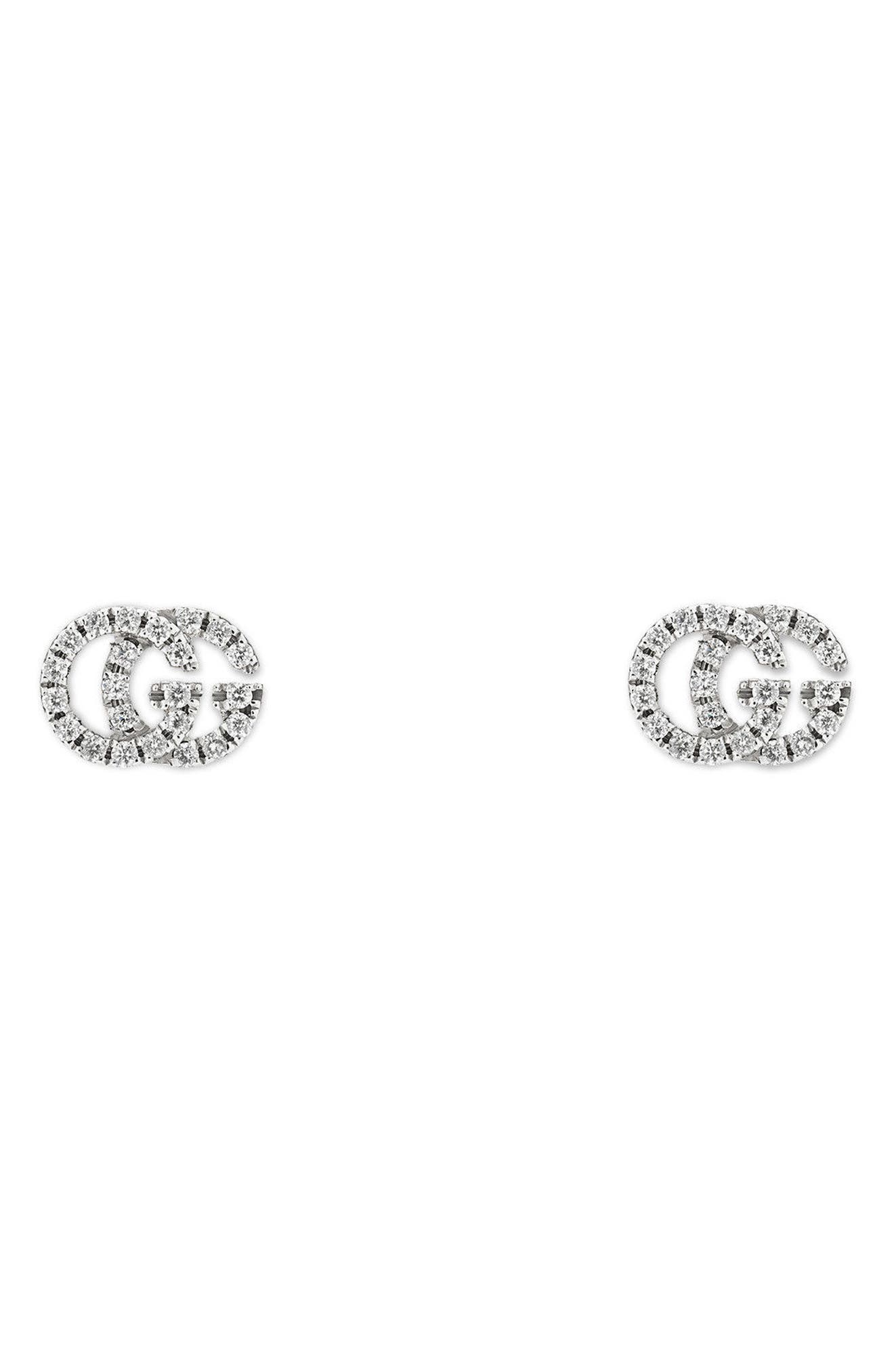 gucci mens diamond stud earrings
