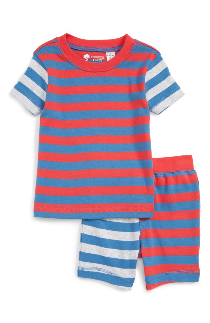 Tucker + Tate Stripe Fitted Two-Piece Pajamas (Toddler Boys, Little ...