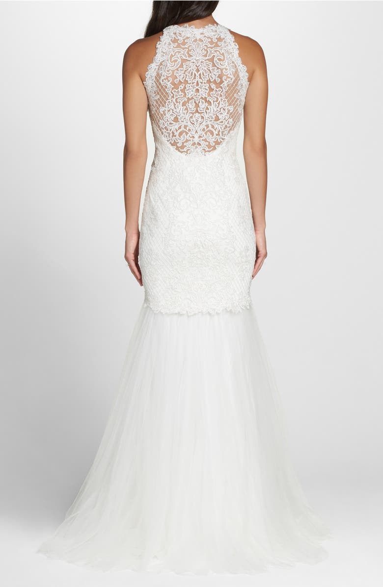 K'Mich Weddings - wedding planning - affordable wedding dresses - Tadashi shoji Lace Halter Mermaid Gown - Nordstrom