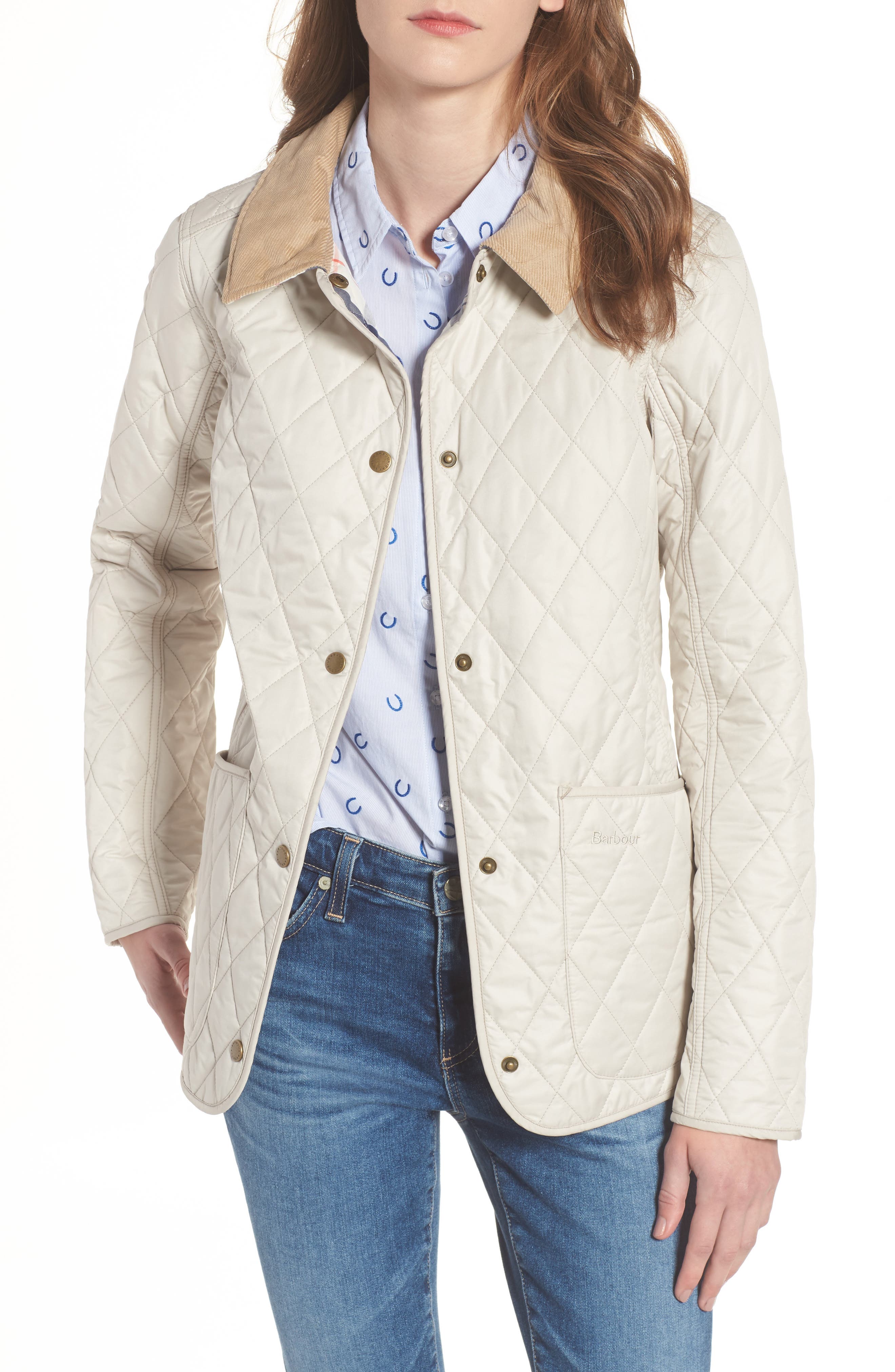 barbour womens jacket white