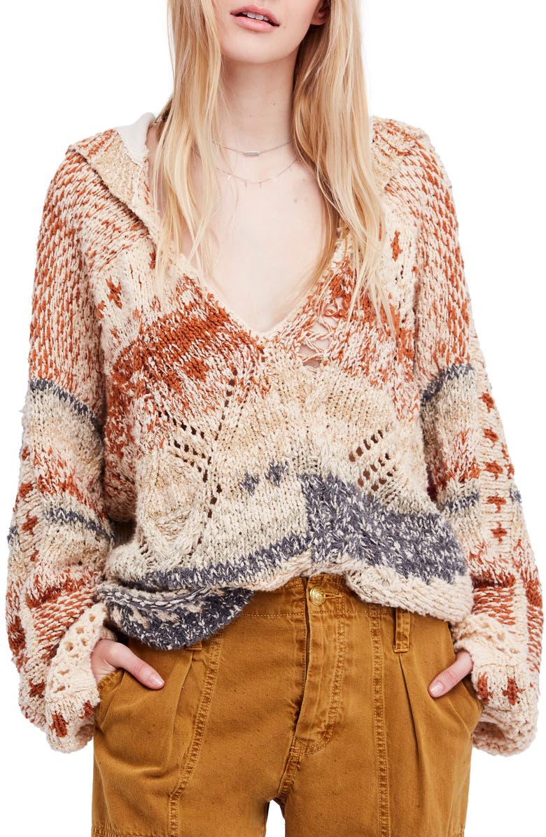 Free People In My Arms Chunky Hooded Sweater | Nordstrom