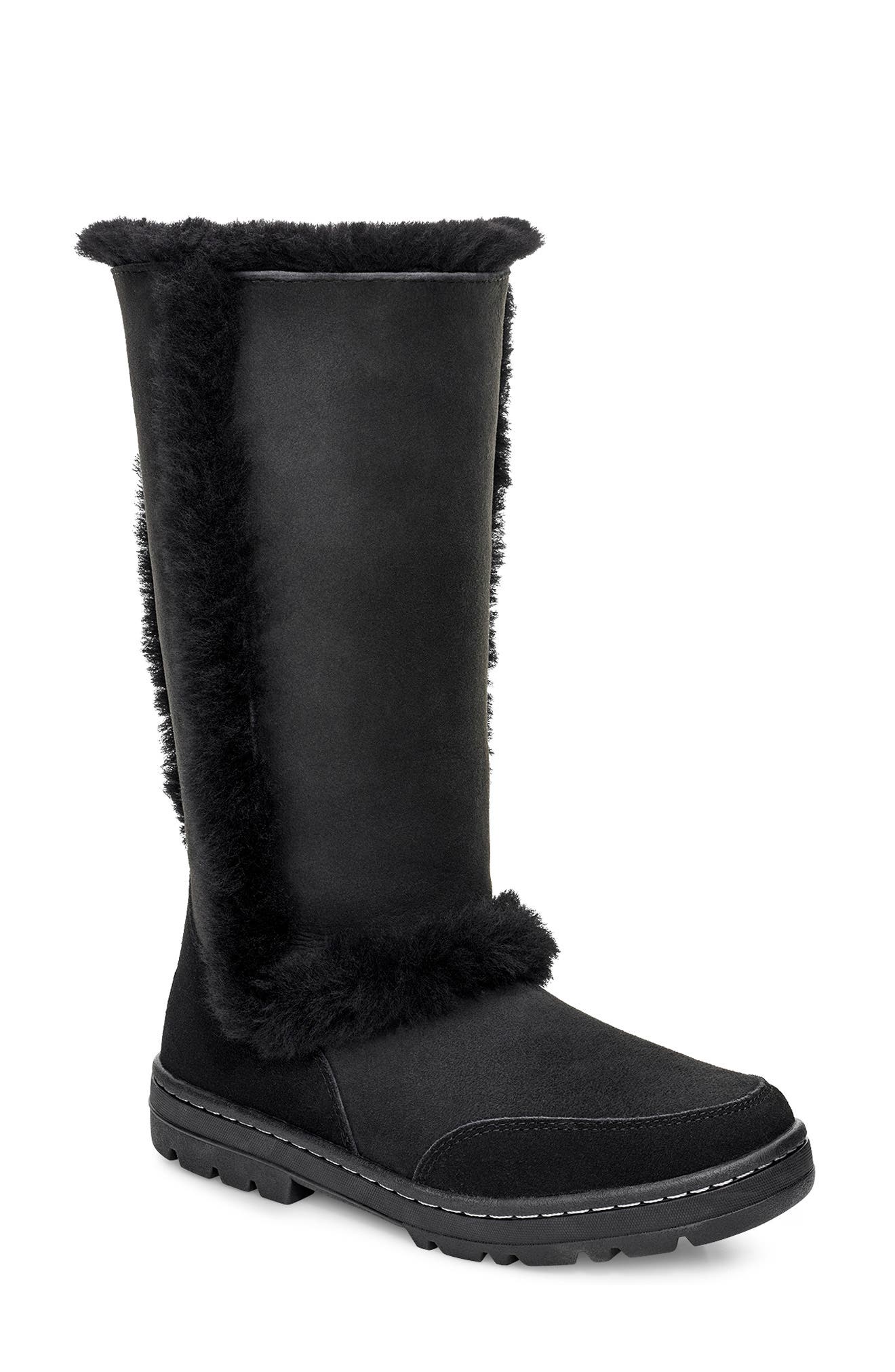ugg mid calf leather boots
