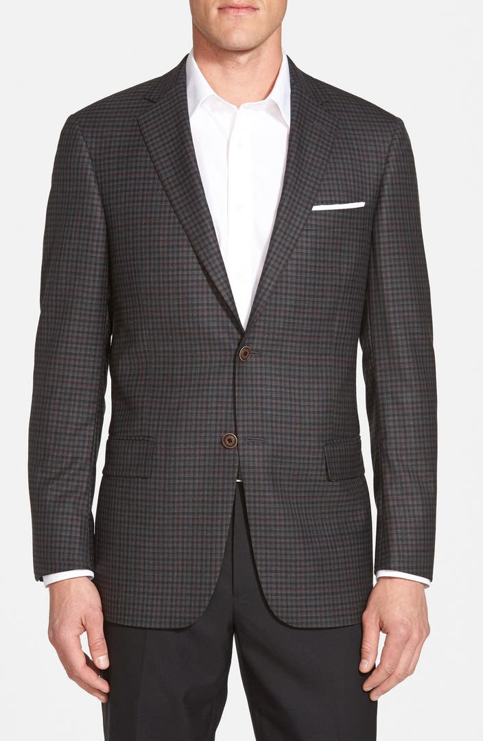 Hart Schaffner Marx 'New York' Classic Fit Check Wool Sport Coat ...