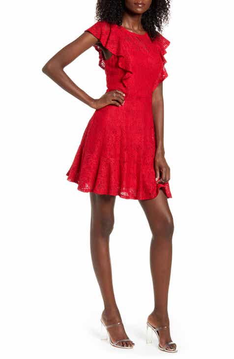 red lace dress | Nordstrom