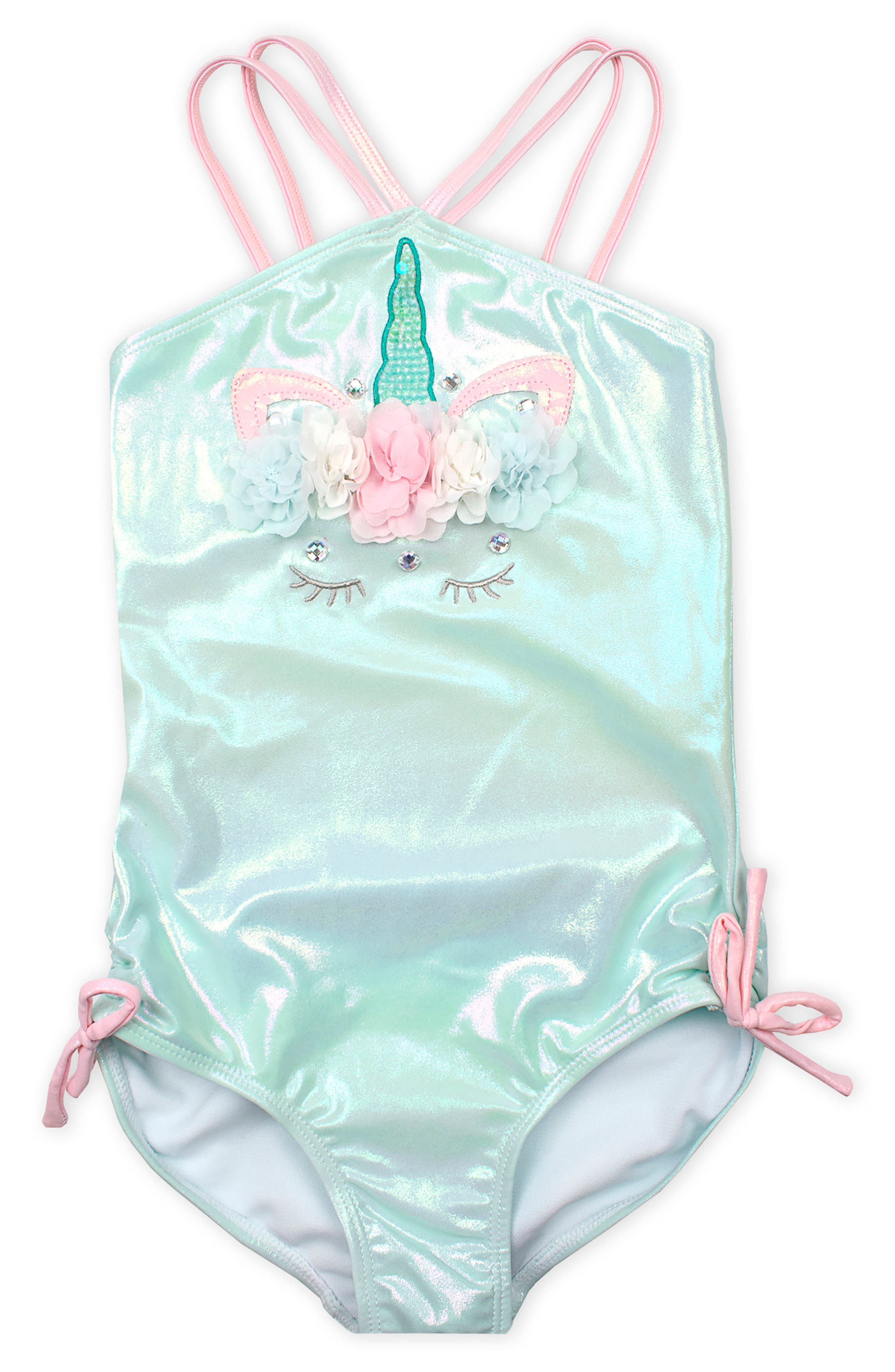 baby girl unicorn bathing suit