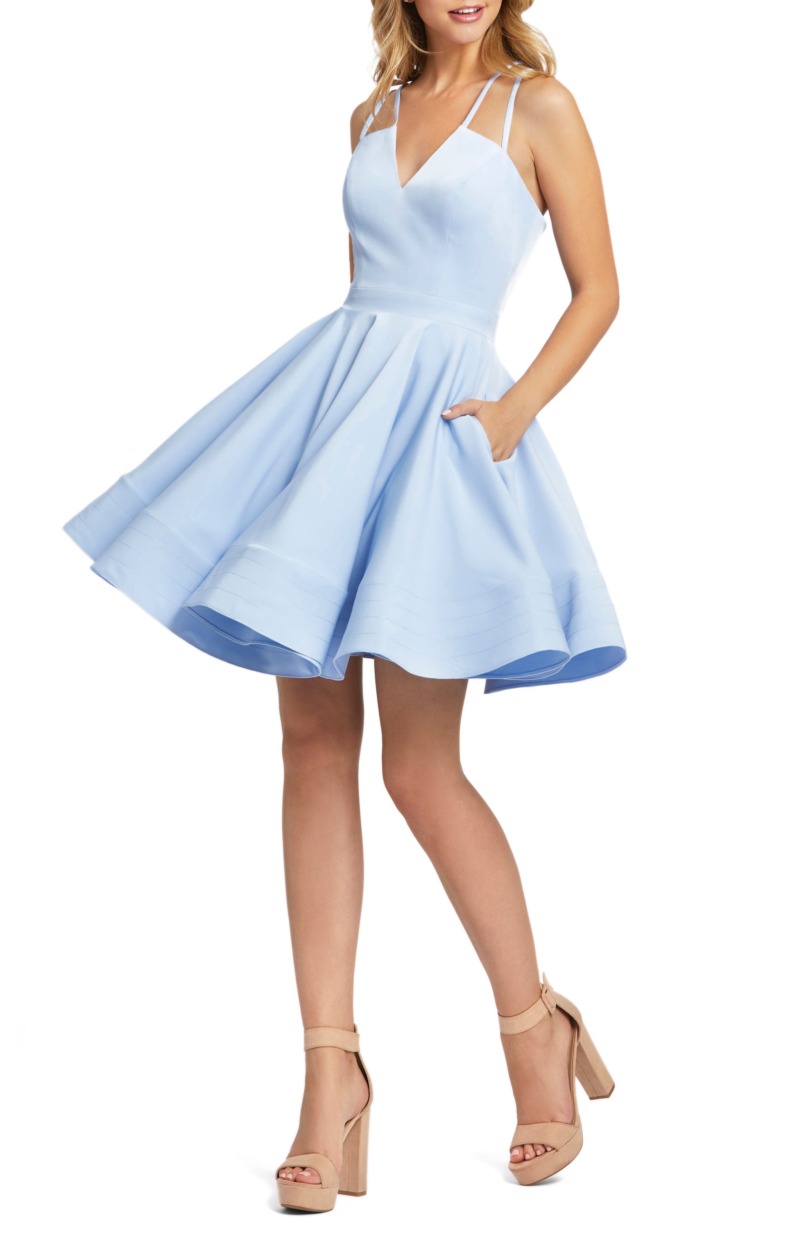 nordstrom blue prom dress
