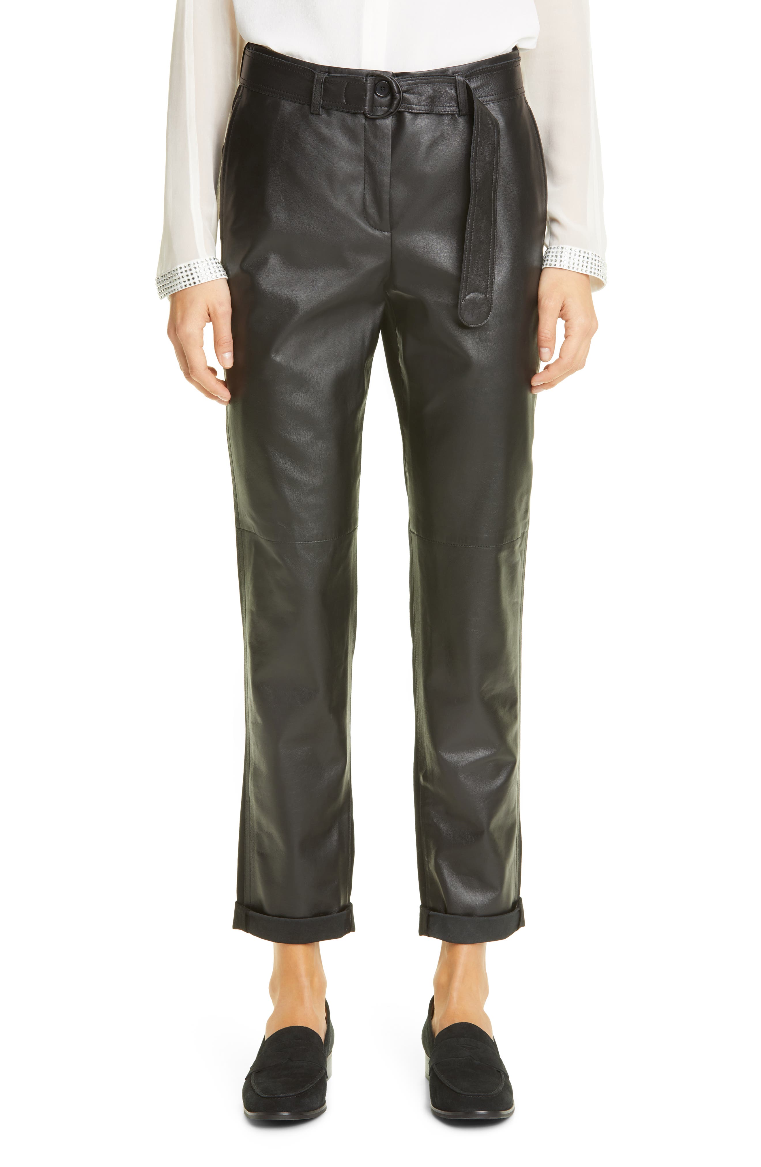 mens leather pants nordstrom