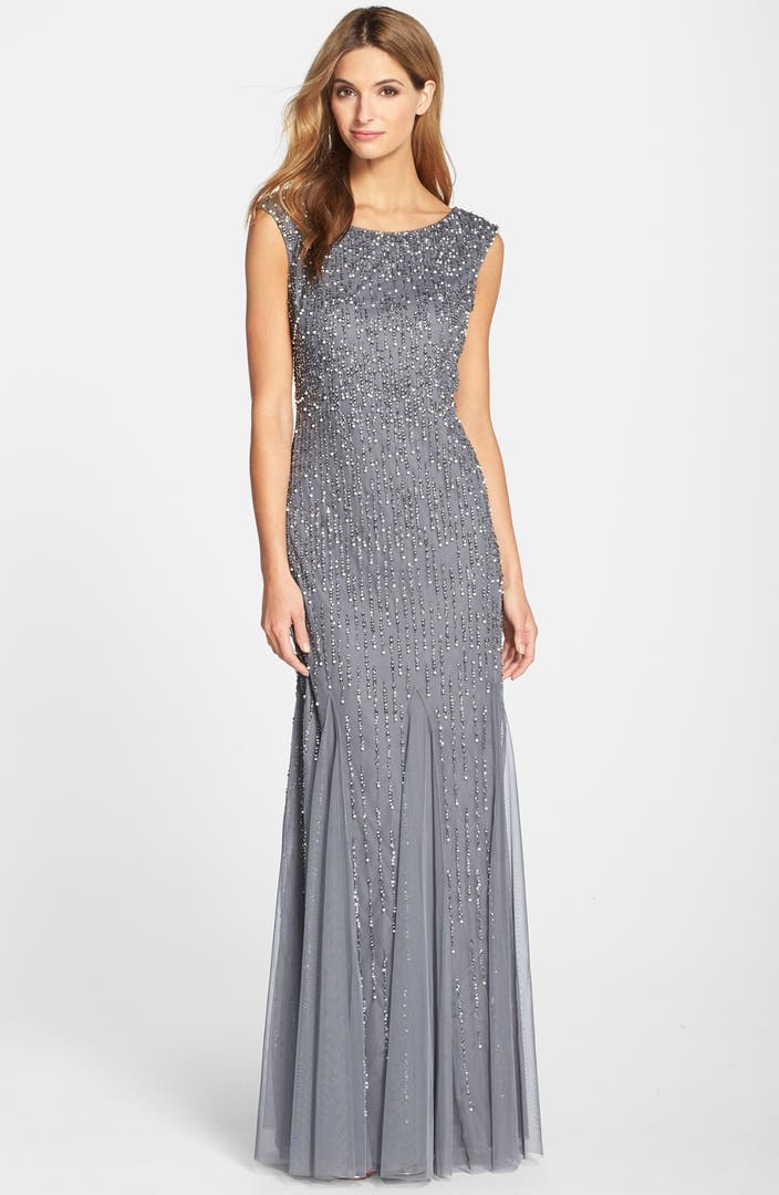 Adrianna Papell Embellished Mermaid Gown (Regular & Petite) | Nordstrom