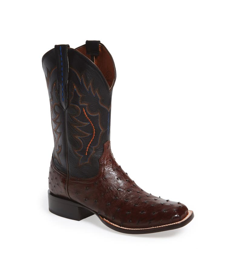 Lucchese 'Hogan' Ostrich Leather Western Boot (Men) | Nordstrom