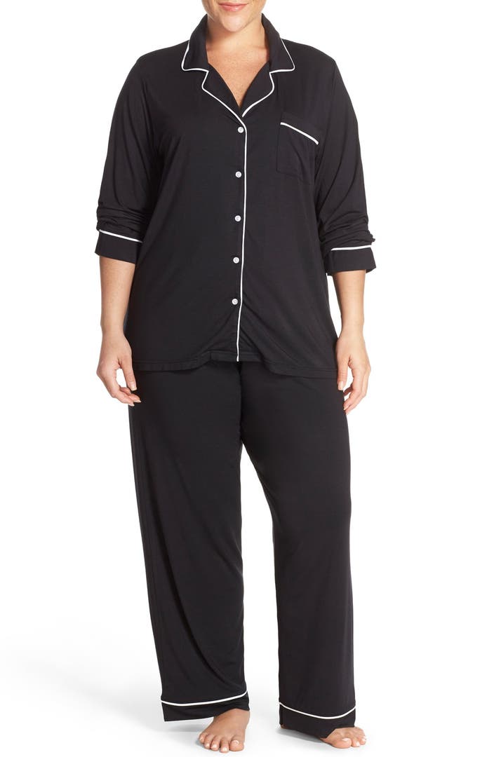 Barefoot Dreams® 'Luxe Milk' Jersey Pajamas (Plus Size) | Nordstrom