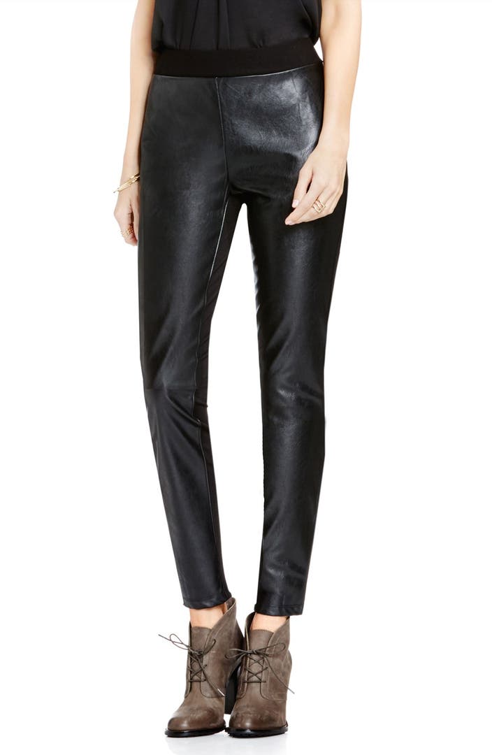 Two by Vince Camuto Faux Leather & Ponte Leggings | Nordstrom
