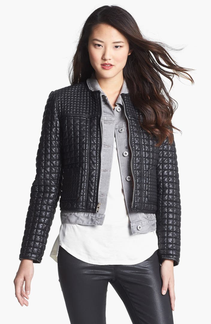 Two by Vince Camuto 'Hathaway' Quilted Faux Leather Jacket | Nordstrom